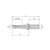 Modular Drills • TOP DRILL Modular X • 3 x D • Side Lock Shank • Inch - Big-tools Industrial Supply Tools for Metal Cutting
